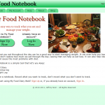 Home Page in My Food Notebook